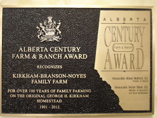 Alberta Century Farm and Ranch Award